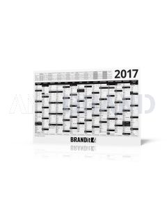 Wandkalender 2017 schwarz mit Feiertagen