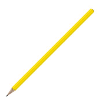 Bleistift sechskant farbig, FSC yellow