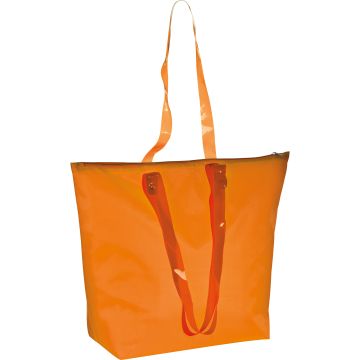 Kühl- und Strandtasche mit transparenten Henkeln