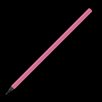Designbleistift rund schwarz durchgefärbt farbig, FSC light_pink