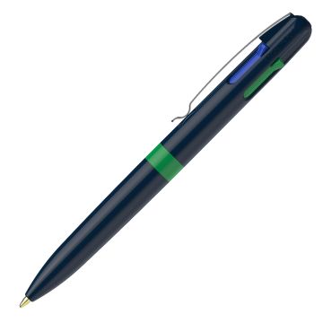 Schneider Take 4 Promo Vier-Schreibfarben Kugelschreiber blau / grün