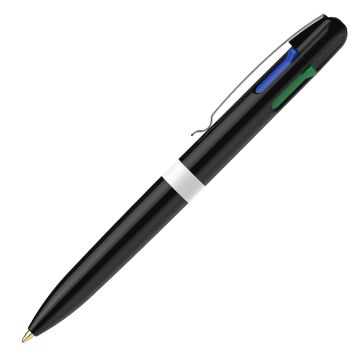 Schneider Take 4 Promo Vier-Schreibfarben Kugelschreiber schwarz