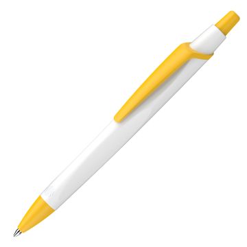 Schneider Reco Basic Kugelschreiber Blauer Engel weiß / gelb