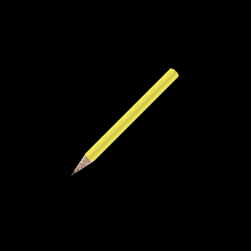 Bleistift rund farbig, kurz, FSC light_yellow