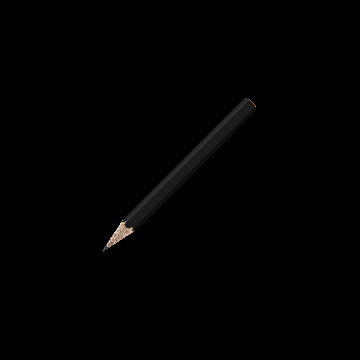 Bleistift sechskant farbig kurz, FSC black