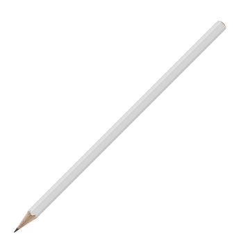 Bleistift sechskant farbig, FSC white