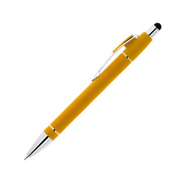 Voyager Soft-Touch Kugelschreiber aus Metall mit Stylus