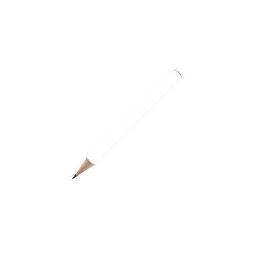 Bleistift rund farbig, kurz, FSC white