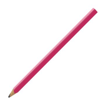 Zimmermannsbleistift oval glänzend, 24 cm, HB, FSC pink