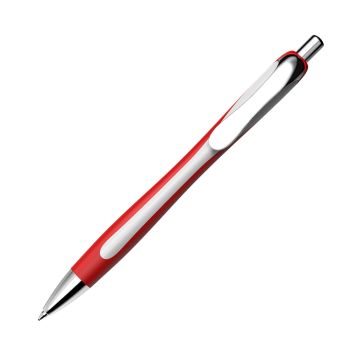Schneider Slider Rave Kugelschreiber rot weiß mit Viscoglide® Mine