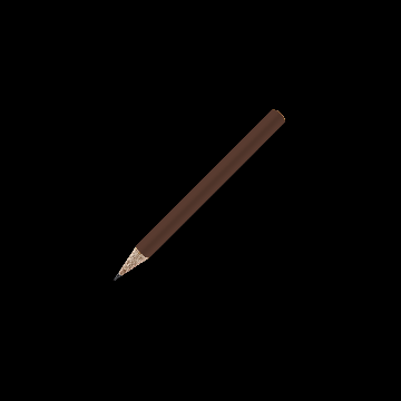 Bleistift rund farbig, kurz, FSC dark_brown