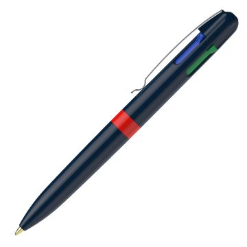 Schneider Take 4 Promo Vier-Schreibfarben Kugelschreiber blau / rot