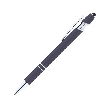 Alpha Soft Touch Kugelschreiber mit Stylus dunkelblau