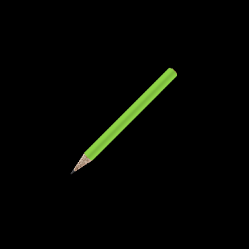 Bleistift rund farbig, kurz, FSC lime_green