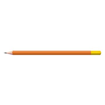 Staedtler Bleistift orange mit farbiger Tauchkappe Sechskant (eckig)