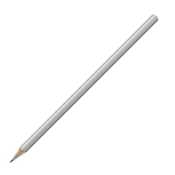 Bleistift sechskant farbig, FSC silver