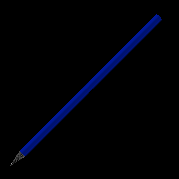 Designbleistift rund schwarz durchgefärbt farbig, FSC reflex_blue