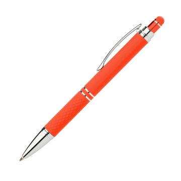 Diamond Soft Touch Kugelschreiber mit Stylus orange