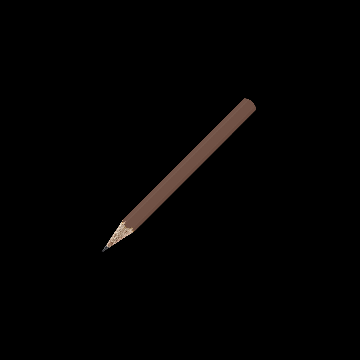 Bleistift sechskant farbig kurz, FSC dark_brown