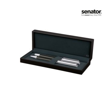 Senator Carbon Line Set (Drehkugelschreiber+ Füllhalter)