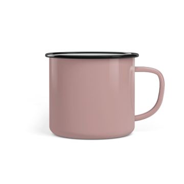 Emaille Tasse Promo 8 cm Pink Up Your Life pink