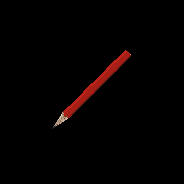 Bleistift sechskant farbig kurz, FSC light_red