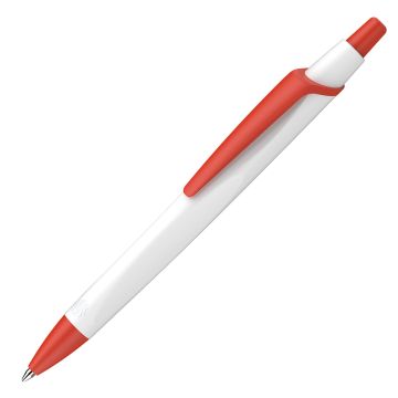 Schneider Reco Basic Kugelschreiber Blauer Engel weiß / rot