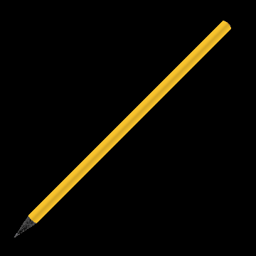 Designbleistift rund schwarz durchgefärbt farbig, FSC dark_yellow