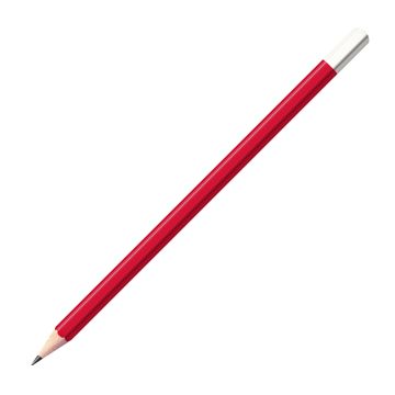 Staedtler Bleistift rot mit farbiger Tauchkappe Sechskant (eckig)