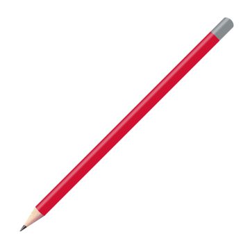 Staedtler Bleistift rot mit farbiger Tauchkappe rund