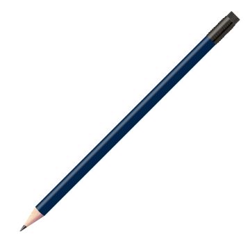Staedtler Bleistift blau metallic, rund mit Zwinge und Radiertip