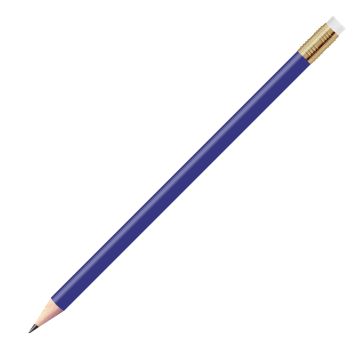 Staedtler Bleistift reflex blau, rund mit Zwinge und Radiertip