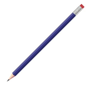Staedtler Bleistift reflex blau, eckig mit Zwinge und Radiertip