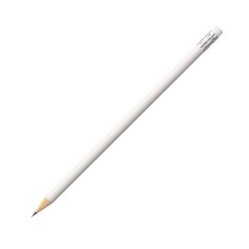 Faber-Castell Bleistift in weiss mit Radiertip