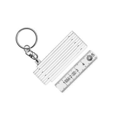 Hultafors Zollstock-Schlüsselanhänger 0,5m in weiß