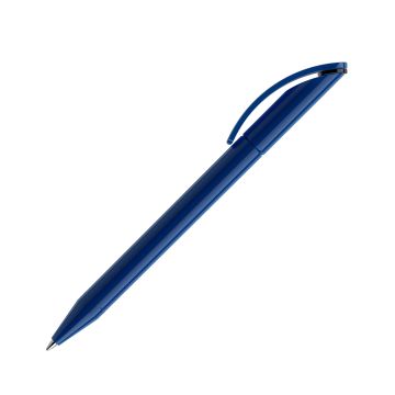 Prodir DS3 TPP Twist Kugelschreiber blau poliert mit farbigem Ring
