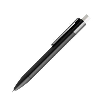 Prodir DS4 PMM Push Kugelschreiber schwarz mit farbigem Drücker polished