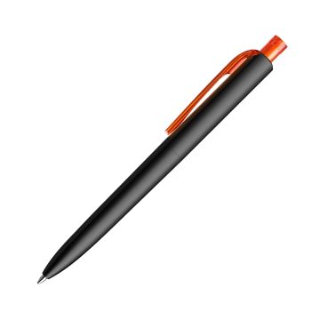 Prodir DS8 PMM Push Kugelschreiber schwarz matt mit transparentem Drücker und Clip