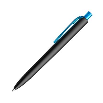 Prodir DS8 PMM Push Kugelschreiber schwarz matt mit transparentem Drücker und Clip