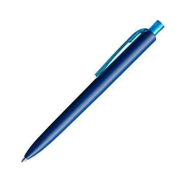Prodir DS8 PPP Push Kugelschreiber blau poliert mit transparentem Drücker und Clip
