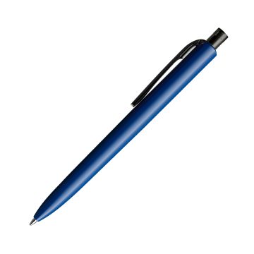 Prodir DS8 PPP Push Kugelschreiber blau poliert mit transparentem Drücker und Clip