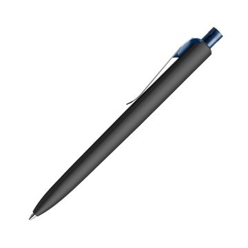 Prodir DS8 PSR Soft Touch Kugelschreiber schwarz mit Standardmetallclip