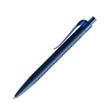 Prodir QS40 PMT Push Kugelschreiber matt mit Clip Curve transparent