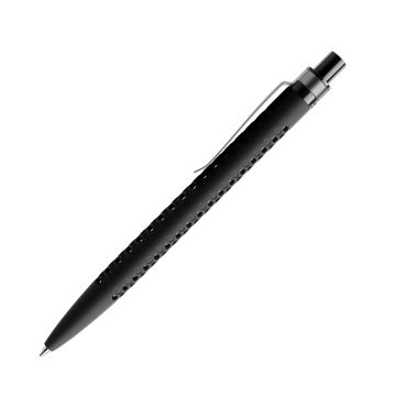 Prodir QS40 Soft Touch PRS Push Kugelschreiber schwarz mit Metallclip