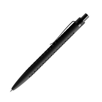 Prodir QS40 Soft Touch PRS Push Kugelschreiber schwarz mit Metallclip