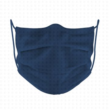 Mund-Nasen-Maske aus Baumwolle blau