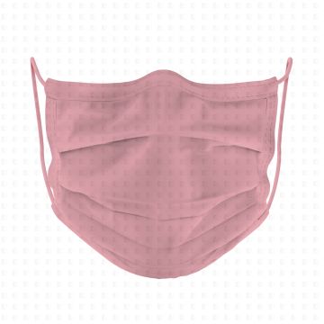 Mund-Nasen-Maske aus Baumwolle rosa