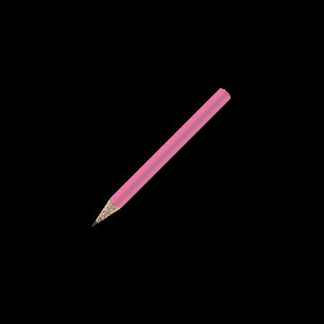 Bleistift rund farbig, kurz, FSC light_pink