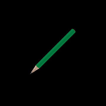 Bleistift rund farbig, kurz, FSC green