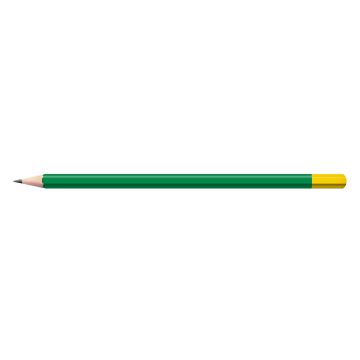 Staedtler Bleistift dunkelgrün mit farbiger Tauchkappe Sechskant (eckig)